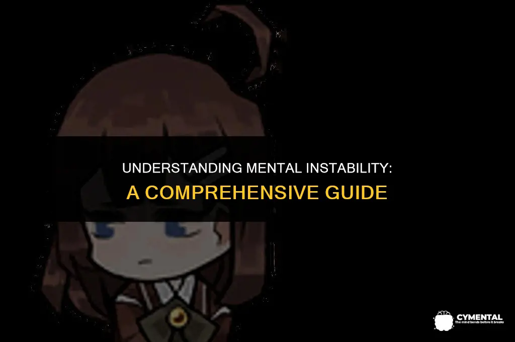 what does mentally unstable mean