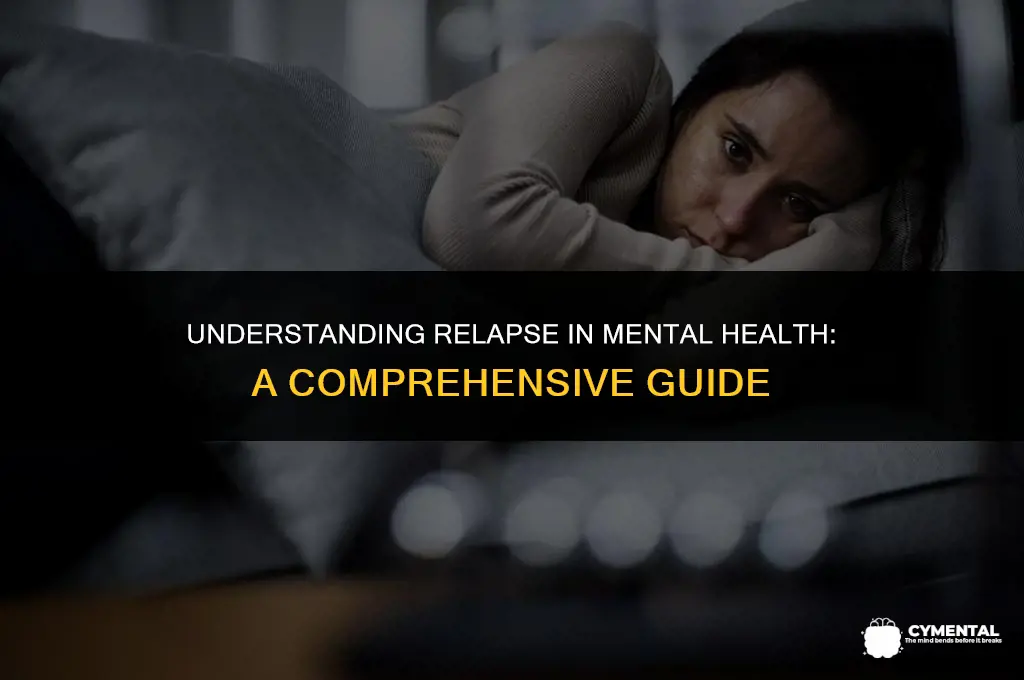 what does relapse mean in mental health