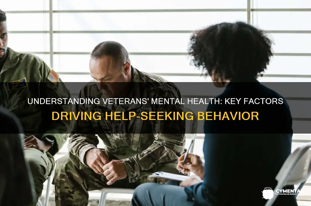 what factors influence veterans to seek mental health help