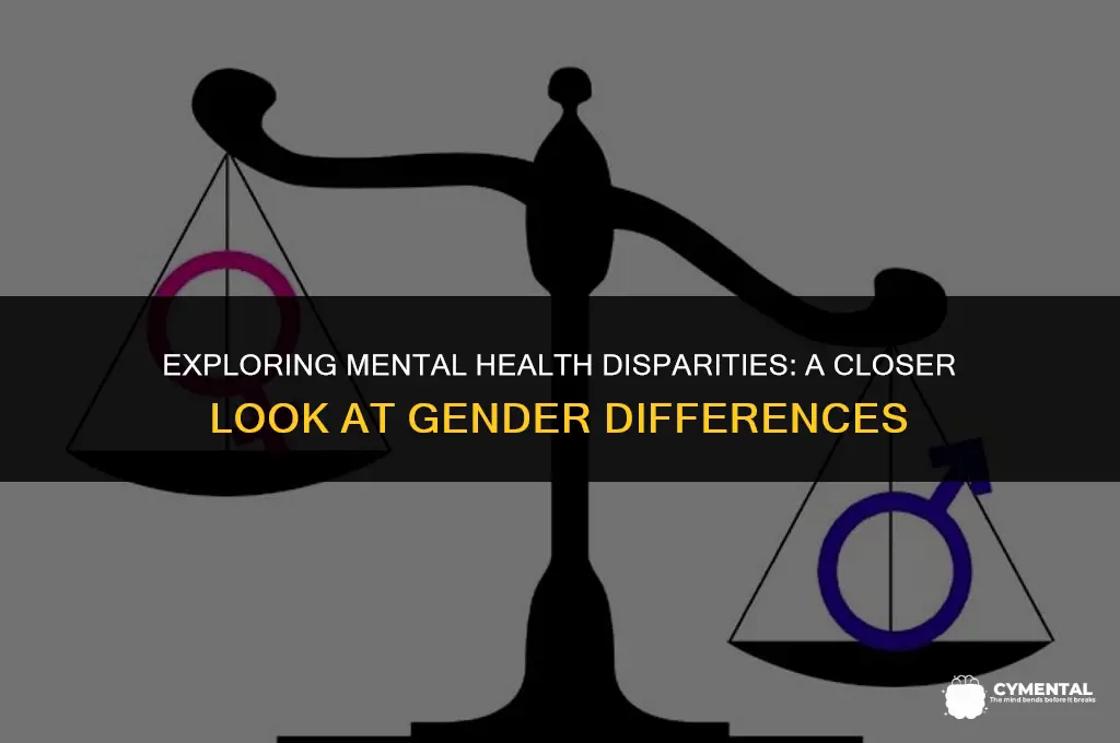 what gender has more mental health issues