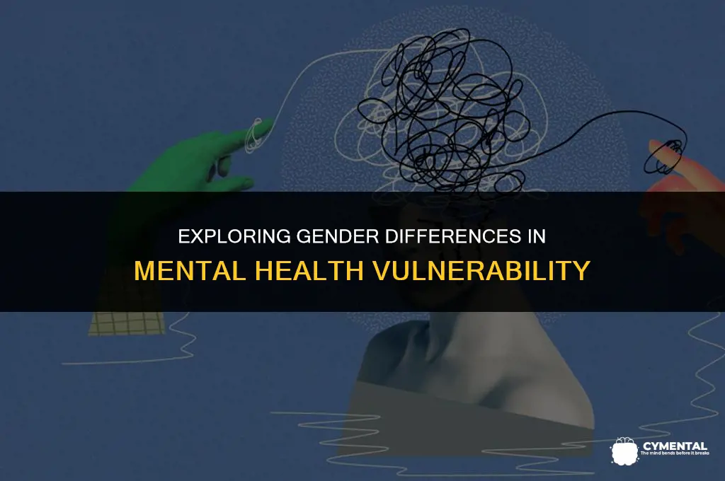 what gender is more likely to have mental health issues