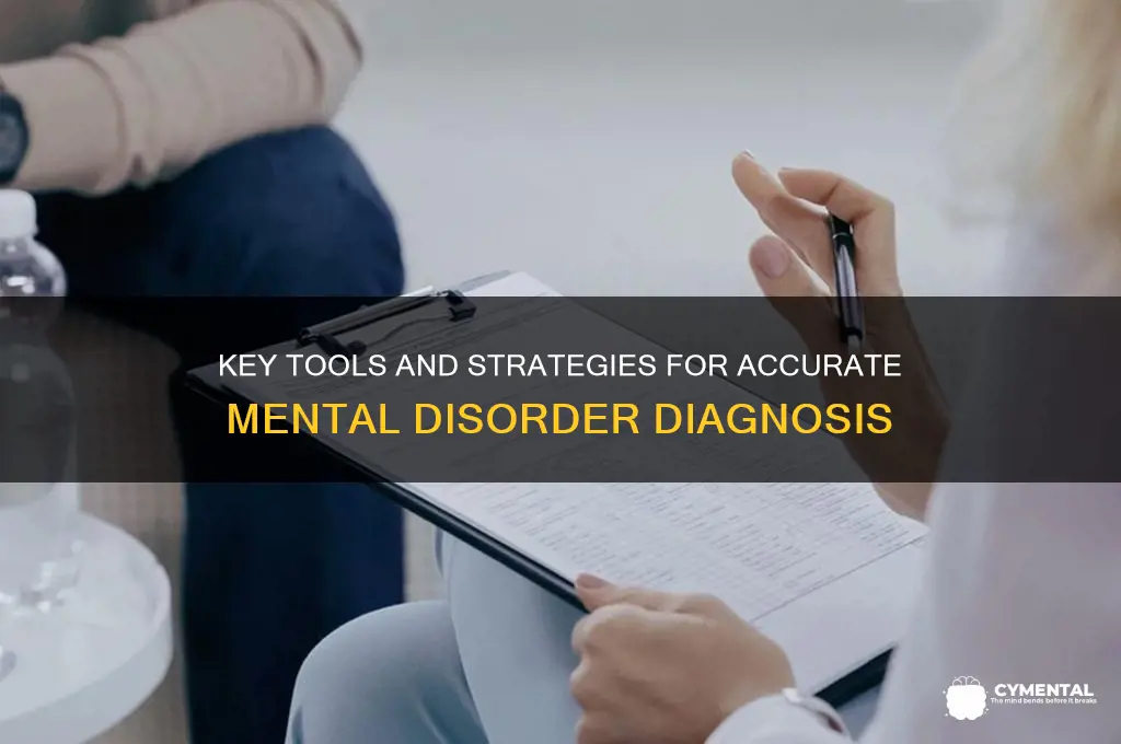 what helps with diagnosing somebody with a mental disorder