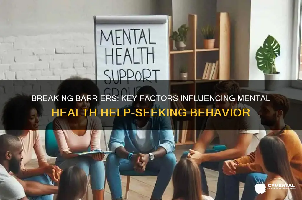 what influences a person from seeking mental health help