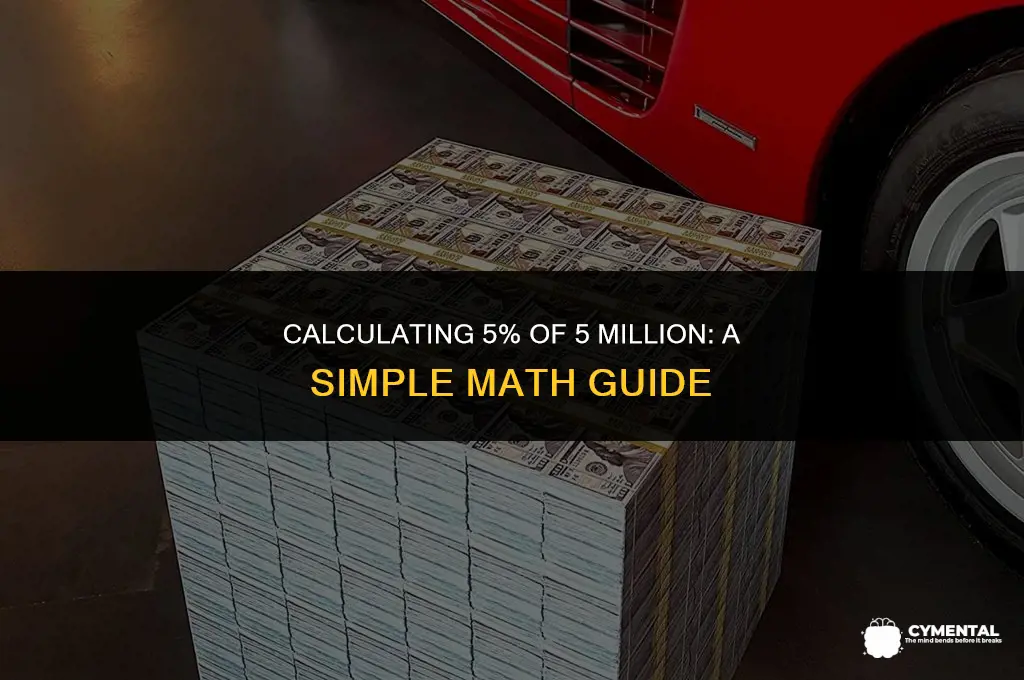 what is 5 percent of 5 million