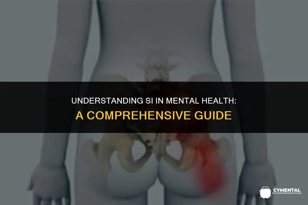 what is si in mental health
