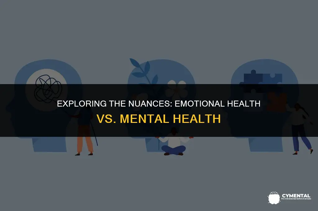 what is the difference between emotional health and mental health