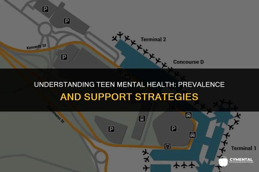 what is the percentage of teens with mental health issues