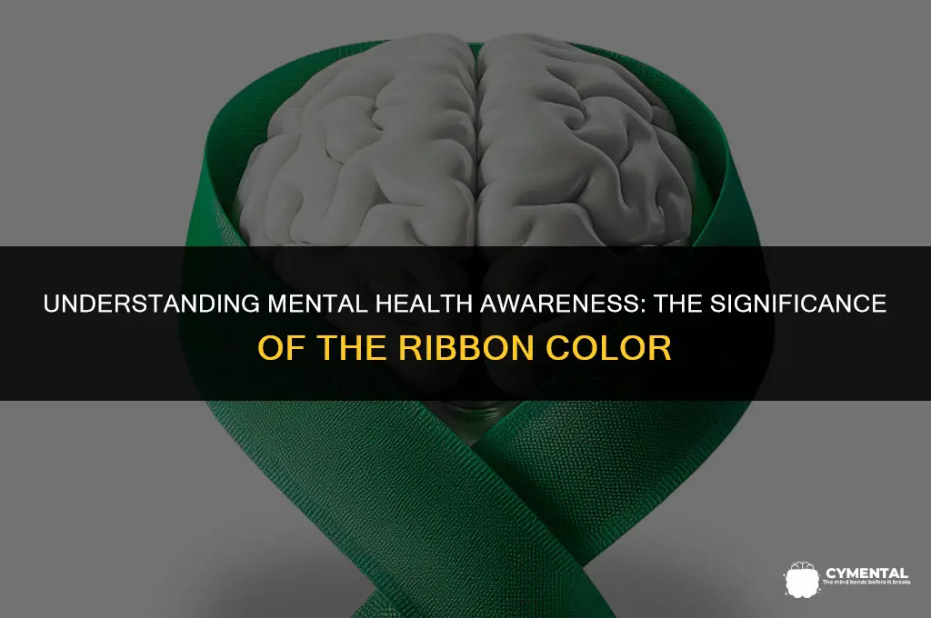 what is the ribbon color for mental health