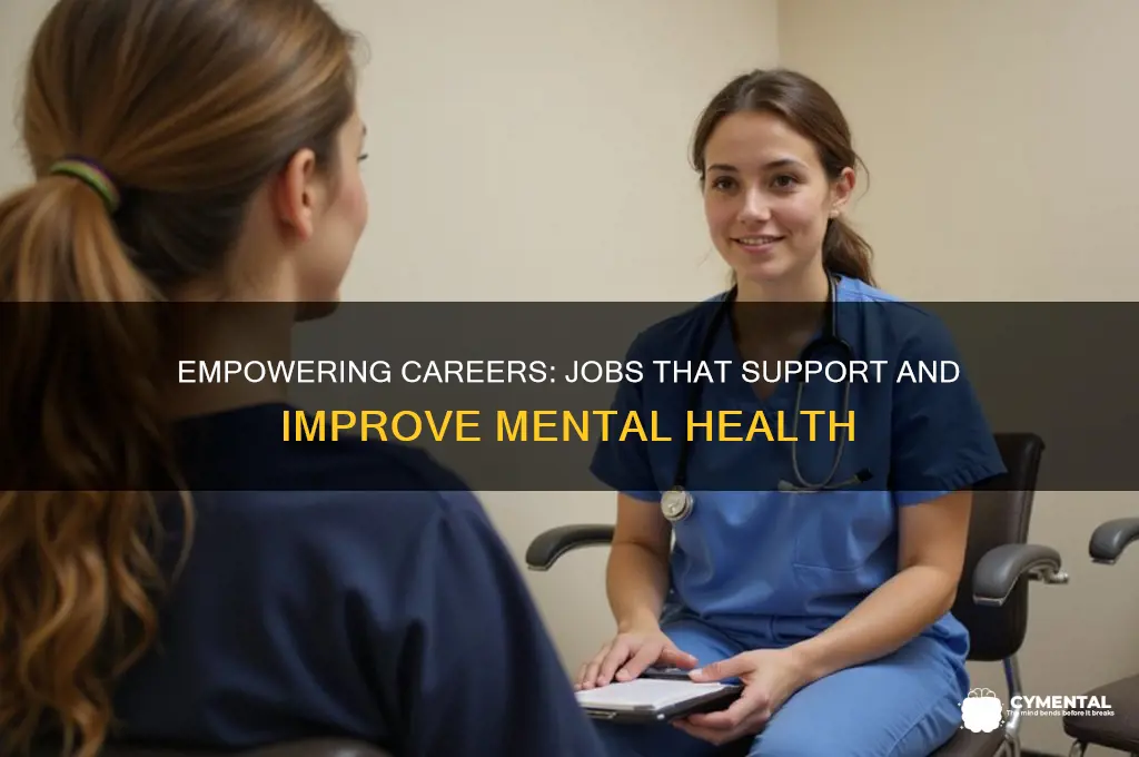 what jobs can i do to help others mental health