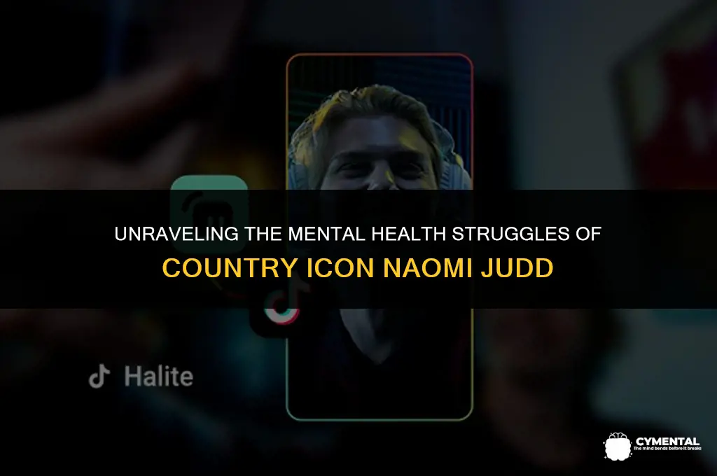 what kind of mental health issues did naomi judd have