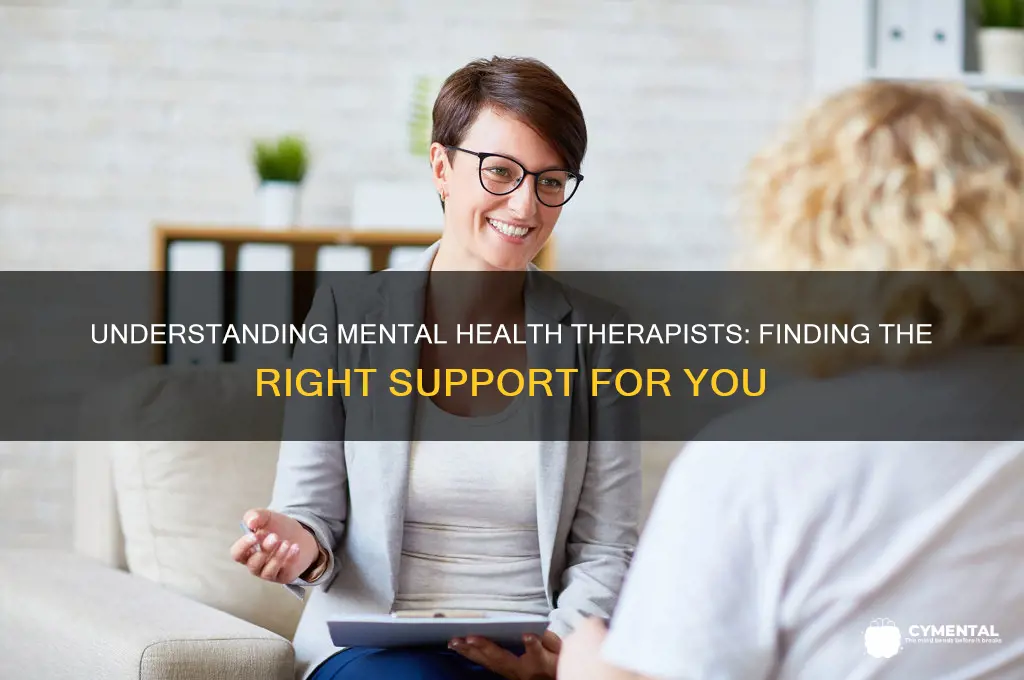 what kind of therapist helps with mental health