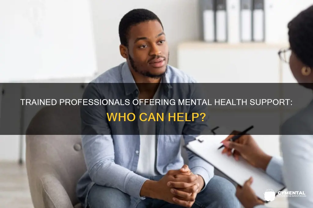 what kind of trained personal help with mental health issues