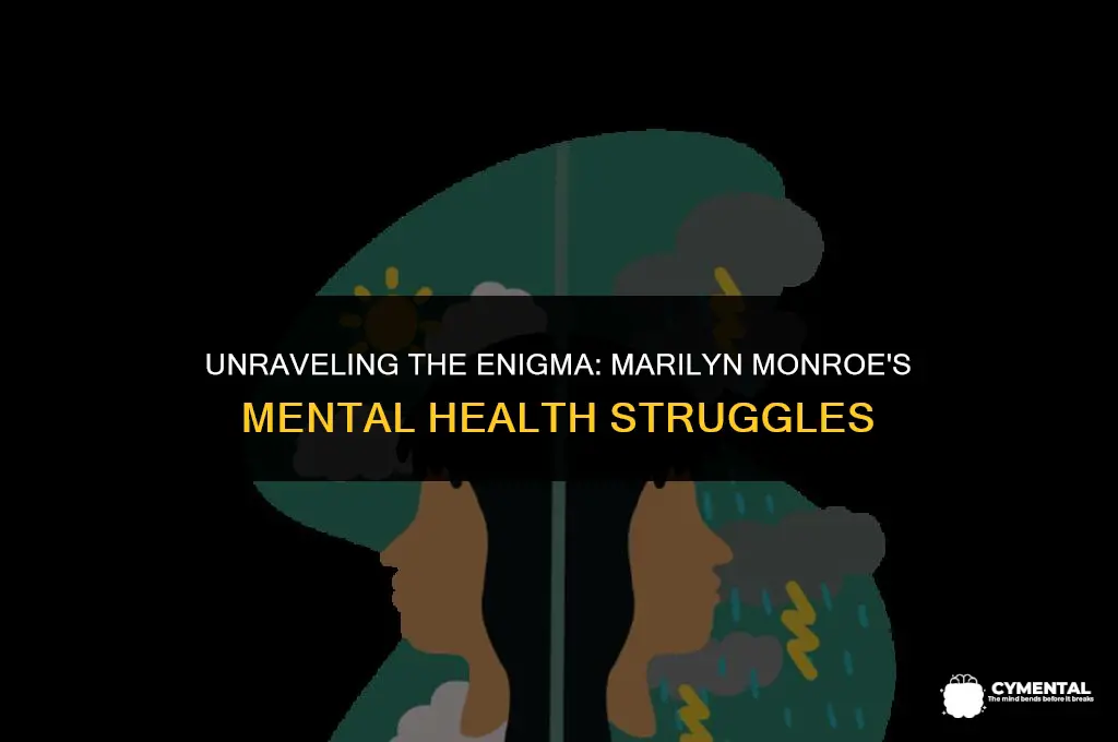 what mental disorder did marilyn monroe have