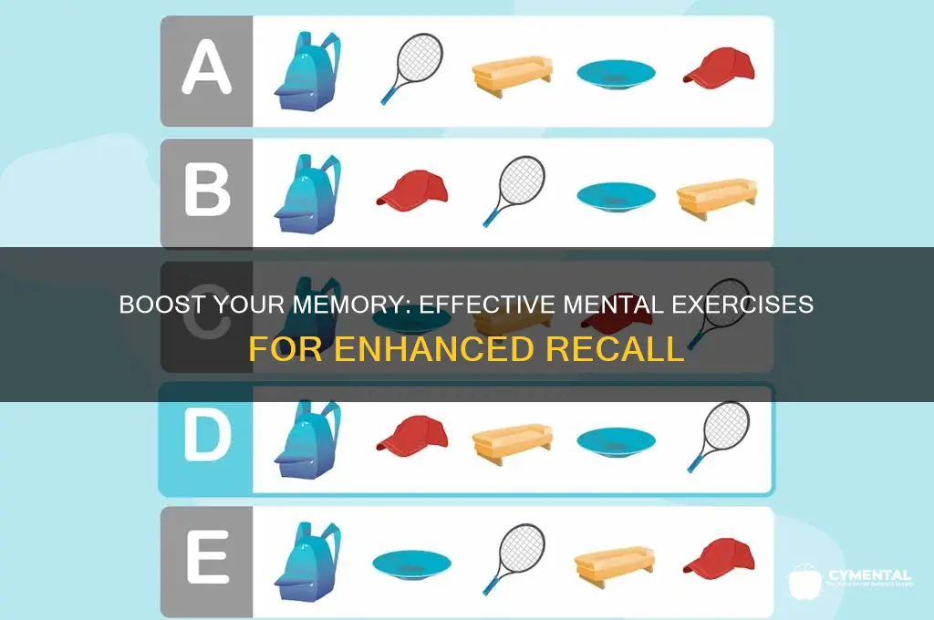 what mental excessisescan help improve memory