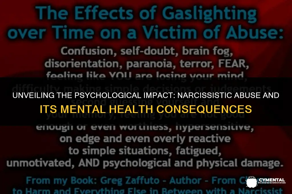 what mental illness is caused by narcissistic abuse