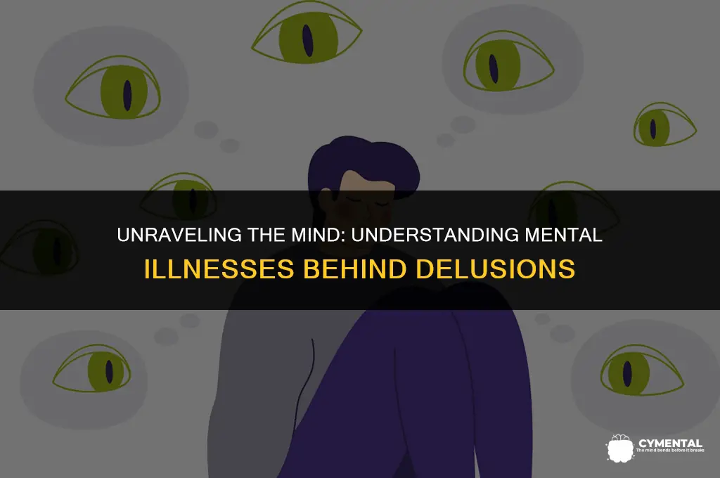 what mental illnesses cause delusions