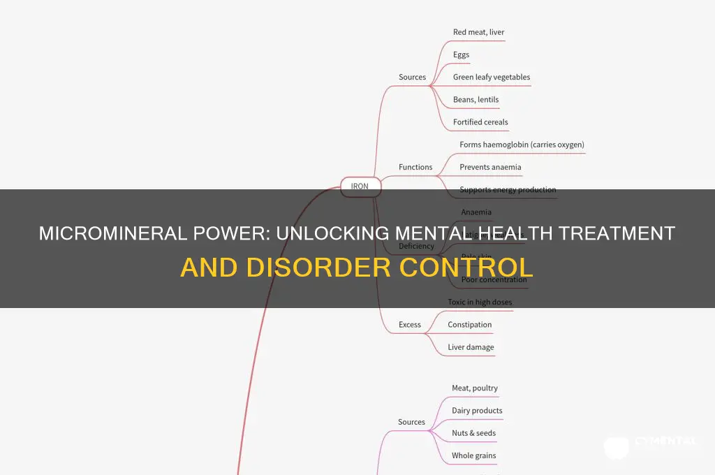 what micromineral can help control and treat mental disorders