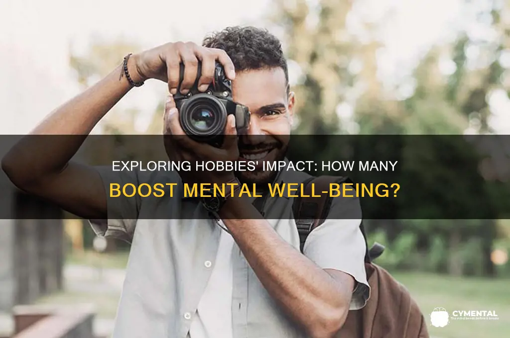 what percent of hobbies help with mental health