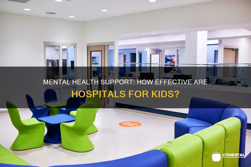 what percent of kids do mental hospitals help