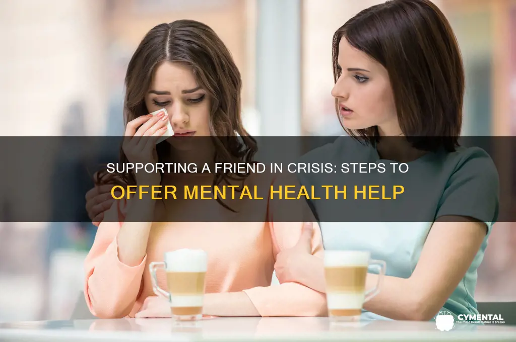 what to do if a friend needs mental help