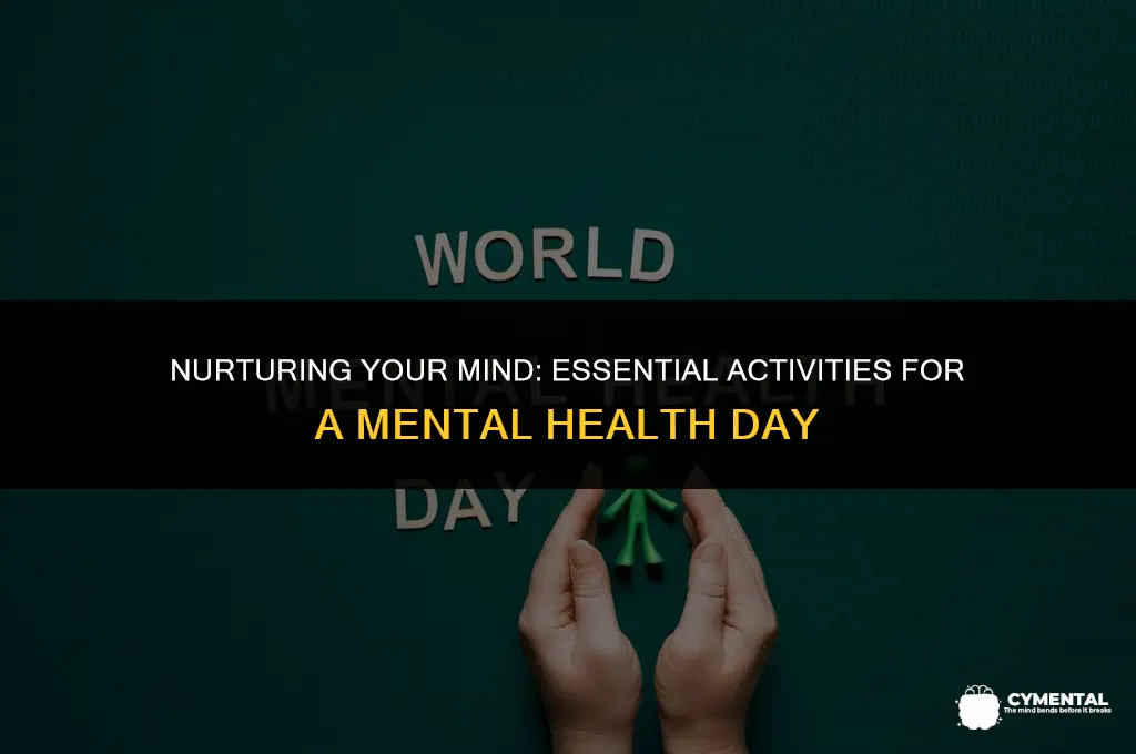 what to do on a mental health day