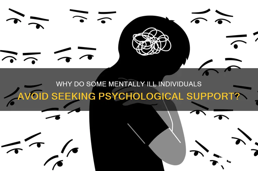 what would make a mentally ill person resist psychological help