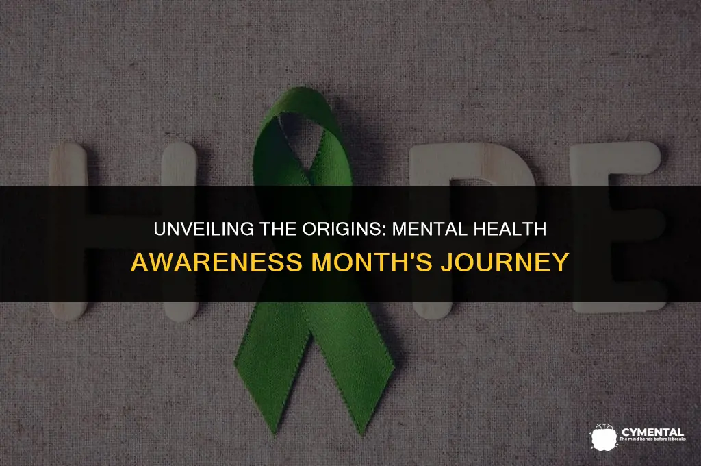 when did mental health awareness month start