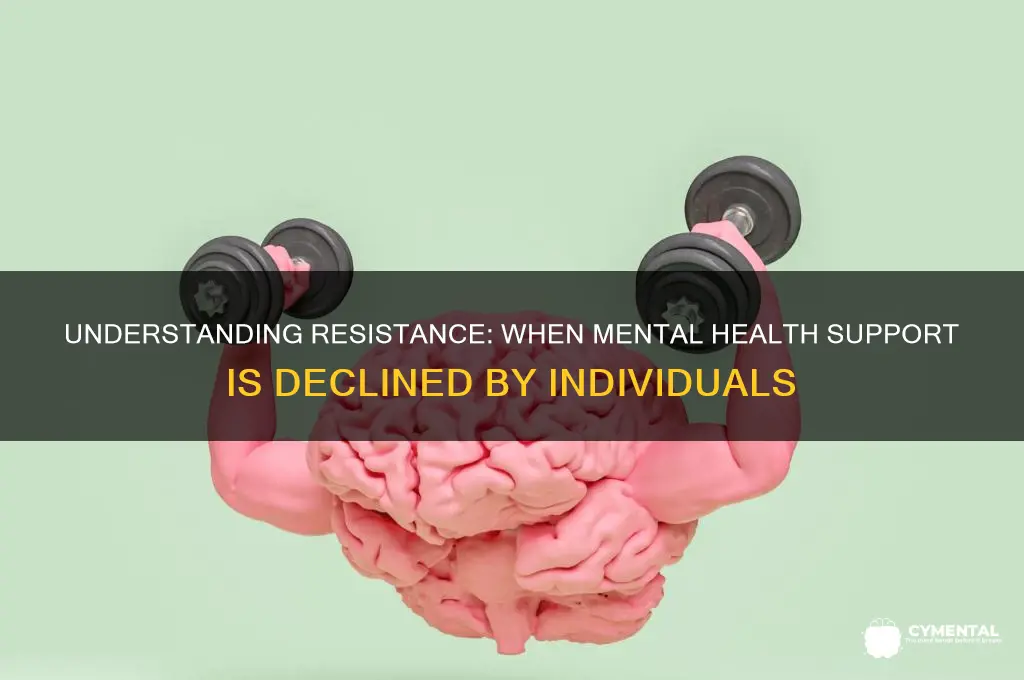 when people with mental health issues refuse help