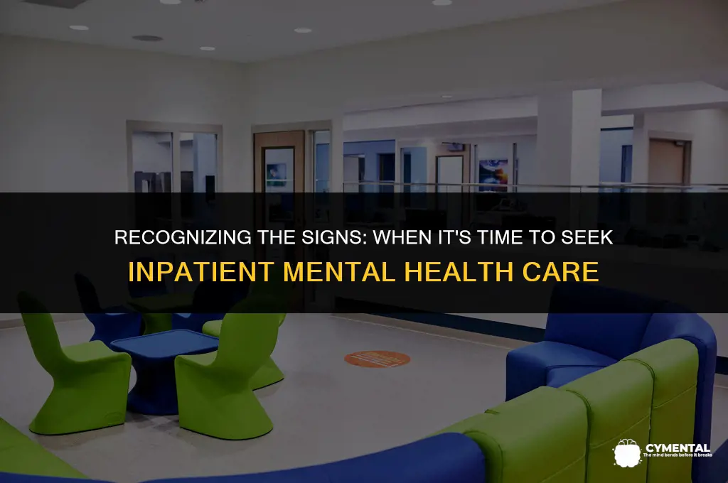when to admit yourself to a mental hospital