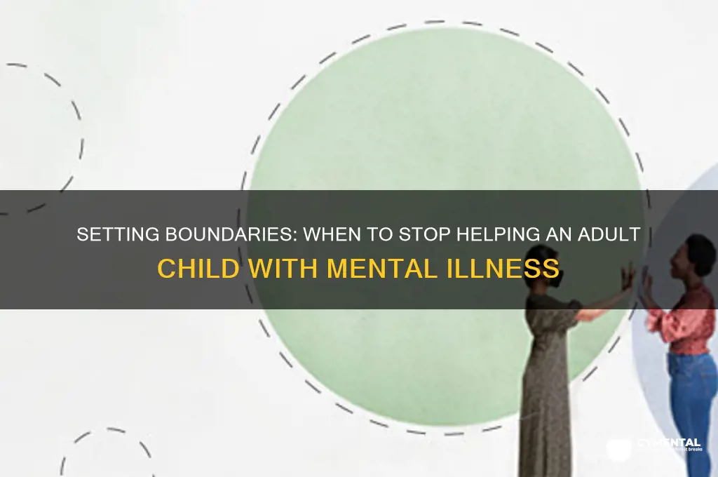 when to give up helping mentally ill son age 36