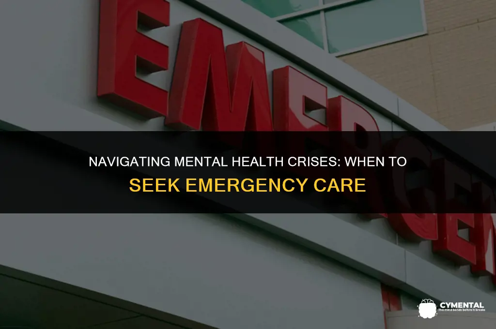 when to go to er for mental health