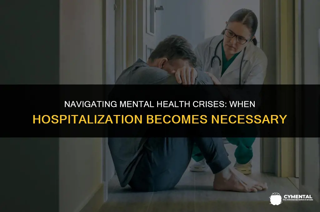 when to go to the hospital for mental health