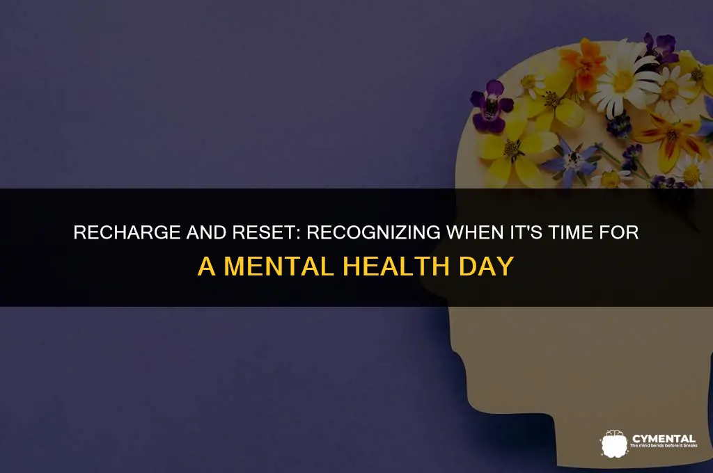 when to take a mental health day