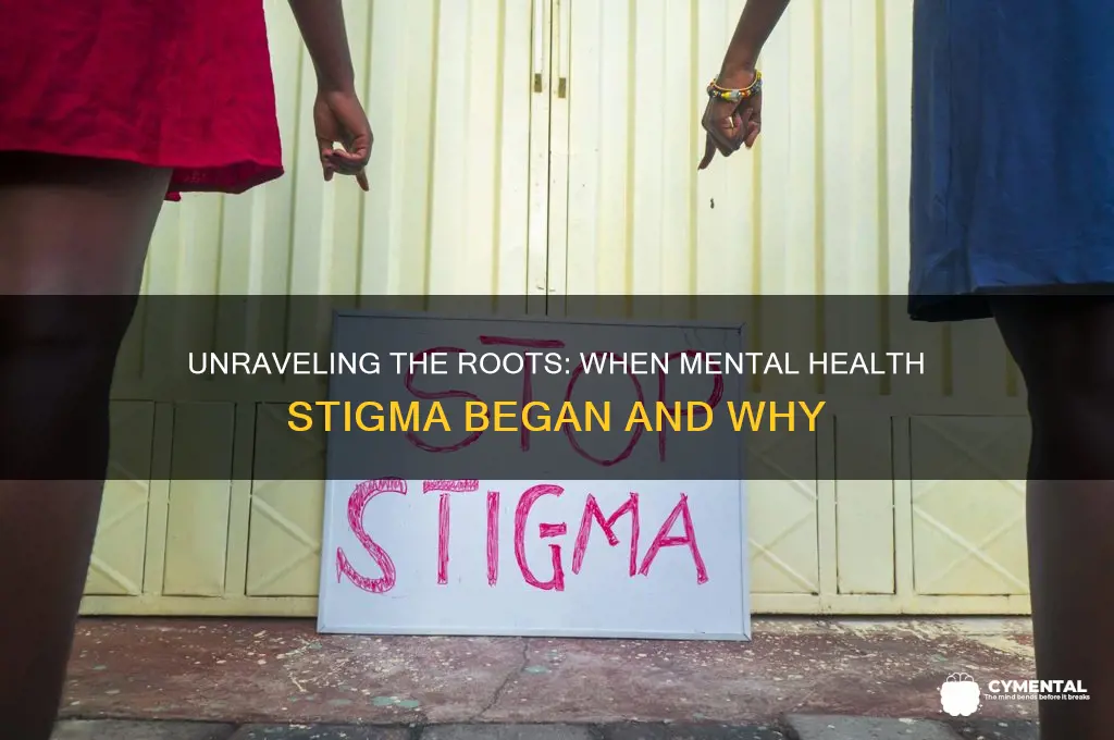 when was mental help stigmatised