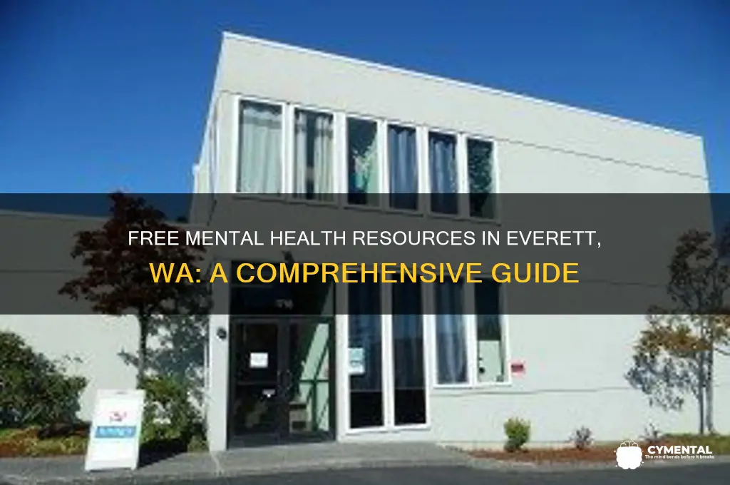 where to find free mental health help in everett wa