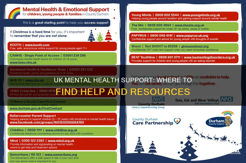 where to get mental health help uk