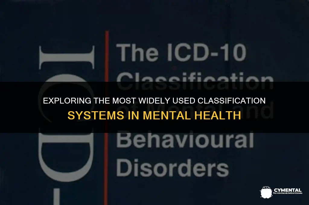 which classification system is used by most mental health