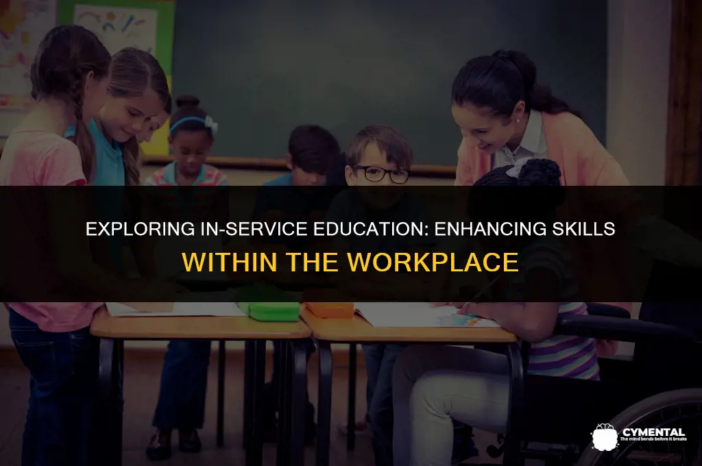 which phrase describes the meaning of the term in-service education