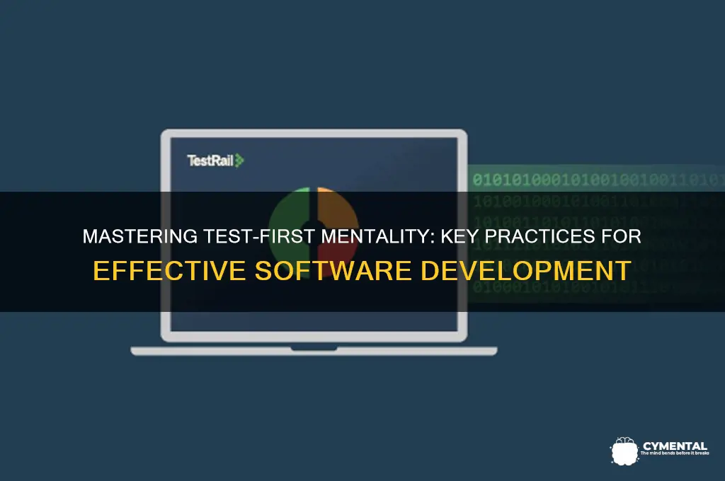 which practice helps with a test first mentality