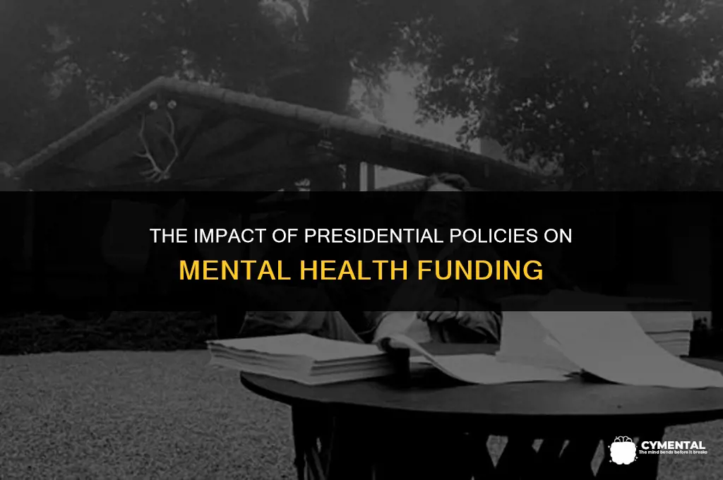 which president cut mental health funding