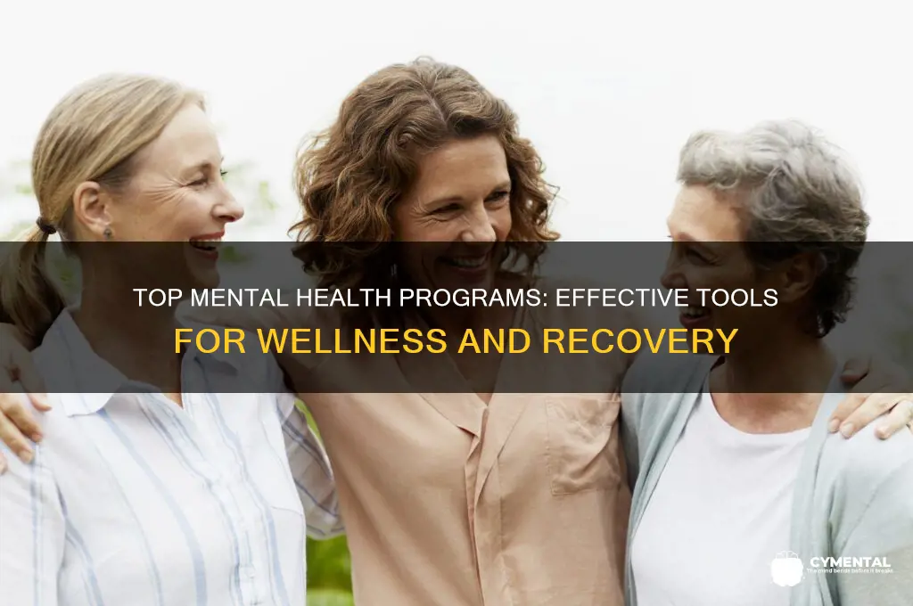 which programs are the most helpful for addressing mental health