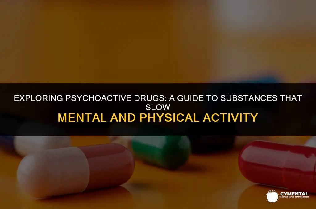which psychoactive drugs slow down mental and physical activity