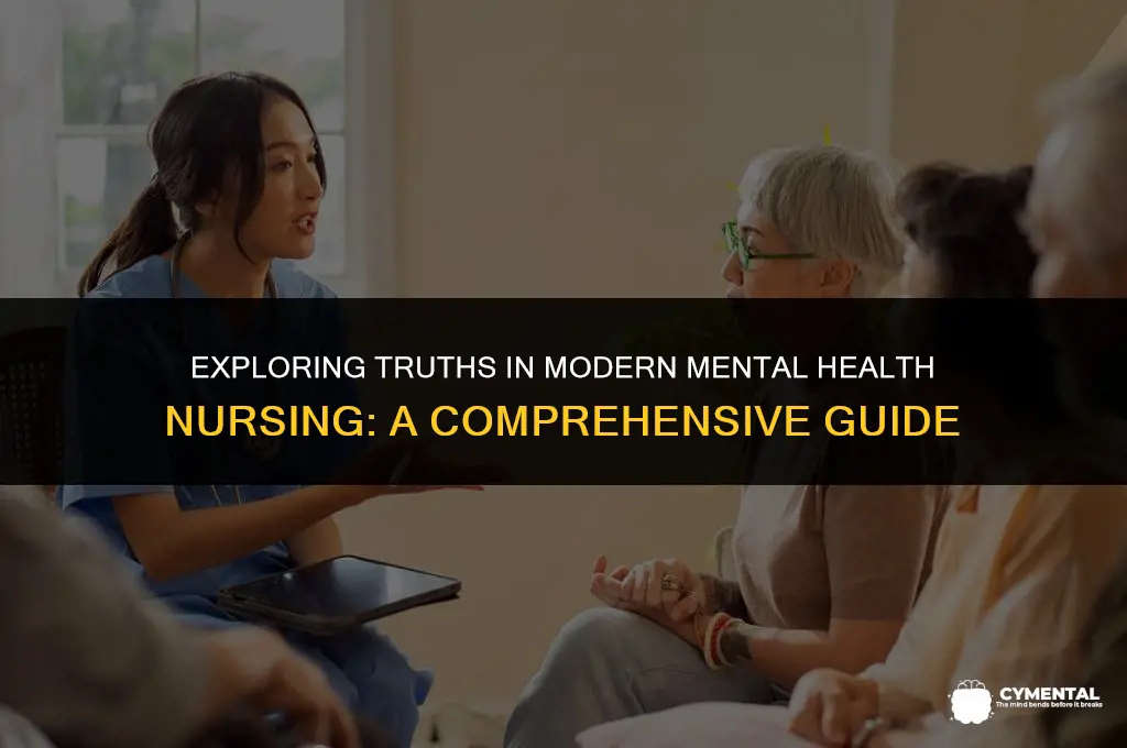which statement about contemporary mental health nursing practice is accurate