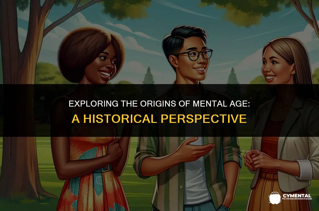 who developed the concept of mental age