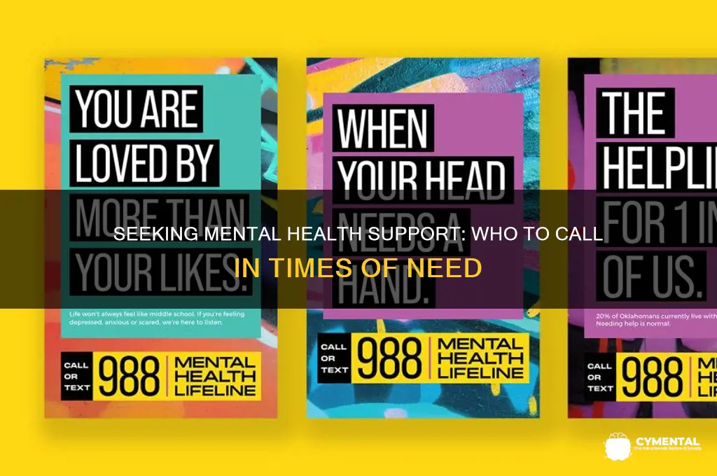 who do you call for mental help