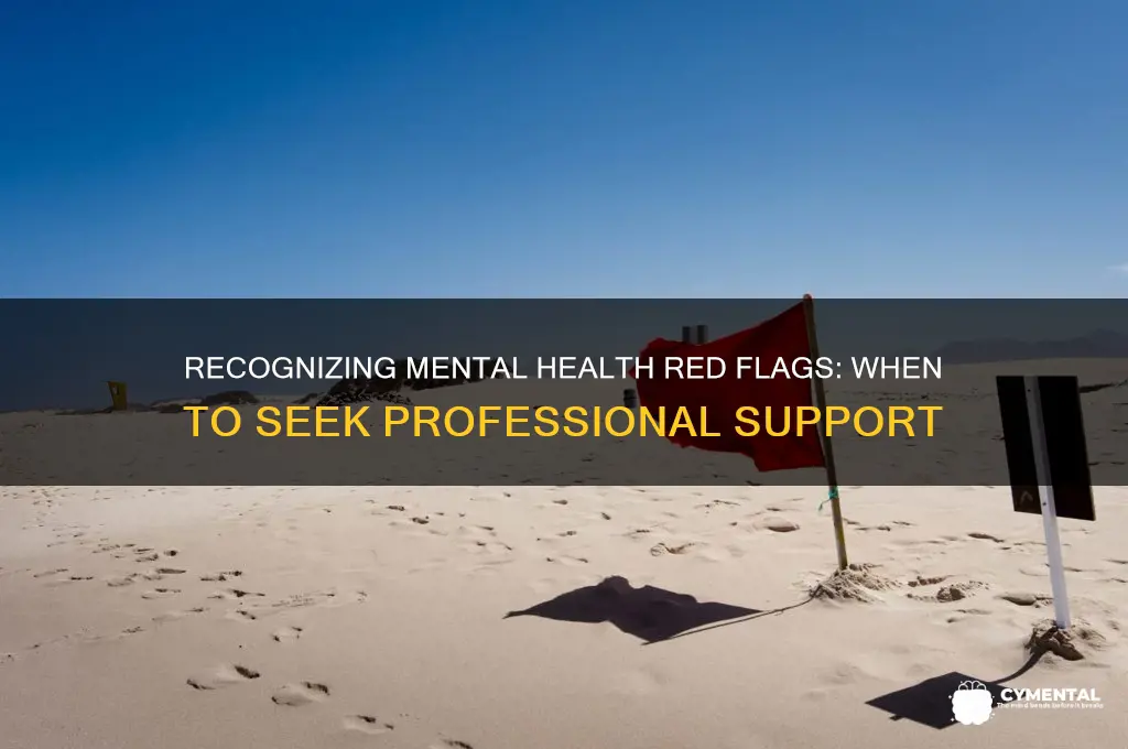 who mental health when to seek professional help signs