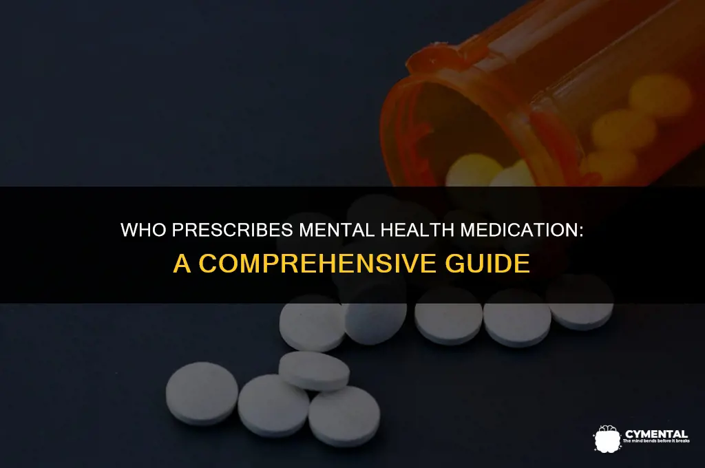 who prescribes mental health medication