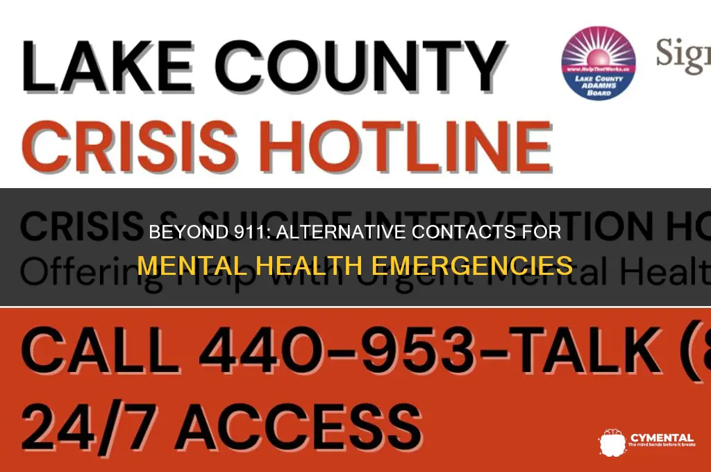 who to call for mental health crisis instead of police