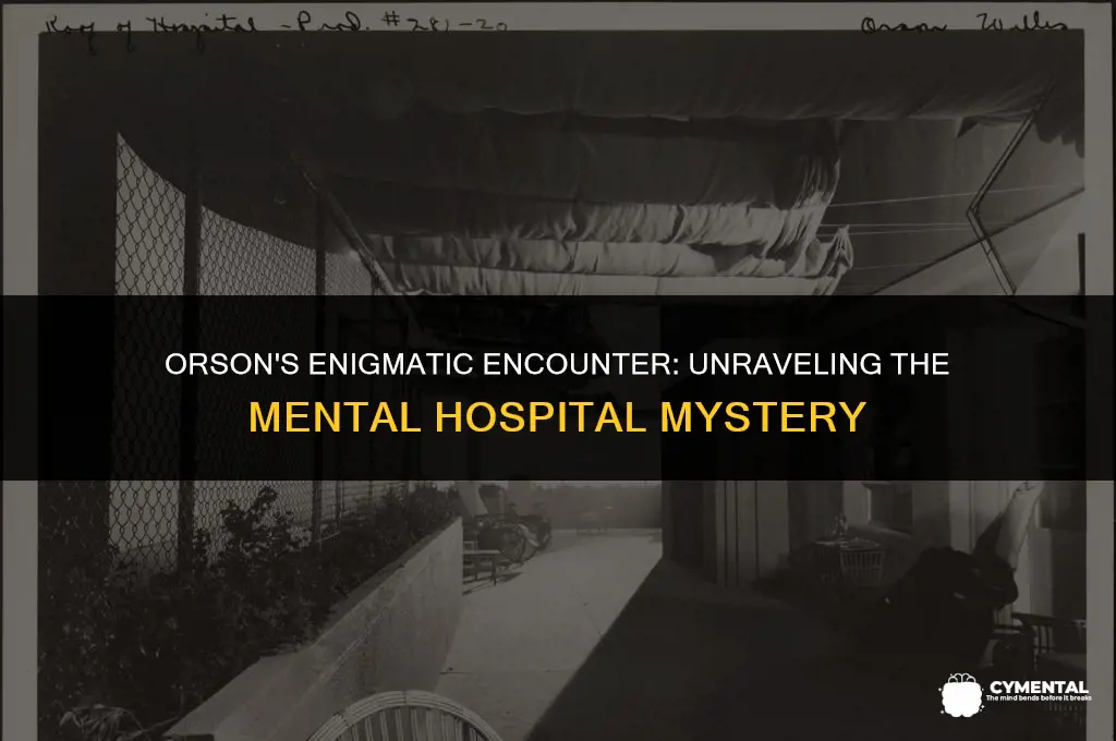 who was orson visiting in the mental hospital