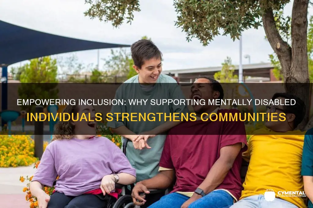 why is it important to help mentally disabled